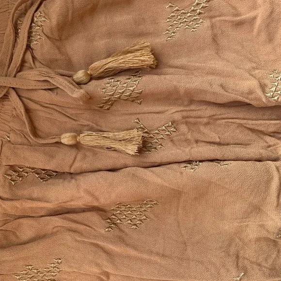 LAST DAY⚡️Mustard Seed Embroidered Flowy Shorts - Picture 3 of 3